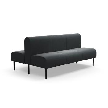 Modulárna pohovka VARIETY, 3 miestna, double, látka Pod CS, antracit obrázok