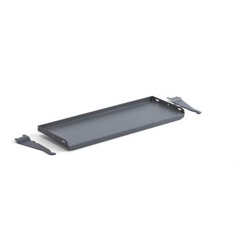 Naklonená kovová polica pre stôl ROBUST/SOLID, 900x300 mm, tmavošedá obrázok
