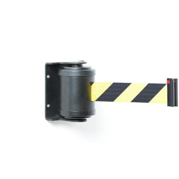 Nástenná bariérová kazeta, 180°, D 4500 mm, čierna, žlto-čierna páska obrázok