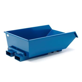 Nízky vyklápací kontajner HEAP, 550 L, modrý obrázok