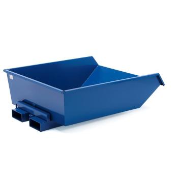 Nízky vyklápací kontajner HEAP, 750 L, modrý obrázok