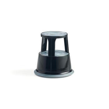 Oceľový stupienok, výška 425 mm, čierny obrázok