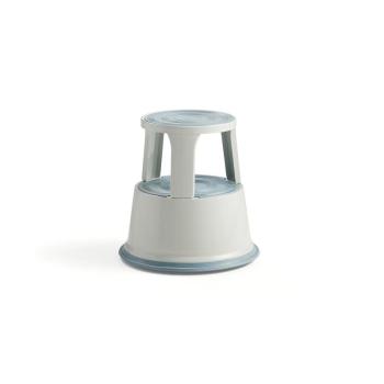 Oceľový stupienok, výška 425 mm, šedý obrázok