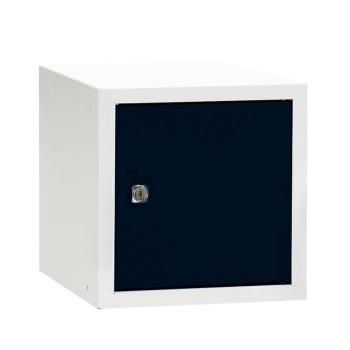 Odkladacia skrinka CUBE, čierna/ biela, 270x270x350 mm obrázok