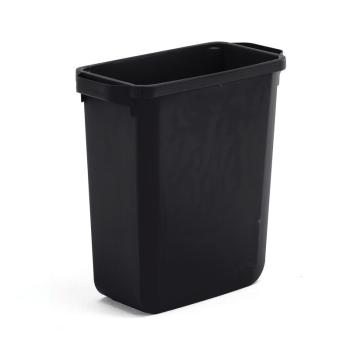 Odpadkový kôš na triedenie odpadu OLIVER, objem 60 L, čierny obrázok