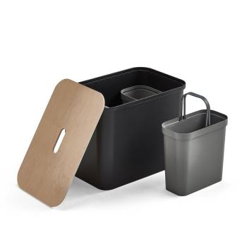 Odpadkový kôš na triedenie odpadu SmartStore™, 76 L, čierny obrázok