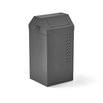 Odpadkový kôš TYSON, 820x410x390 mm, 100 L, šedý obrázok