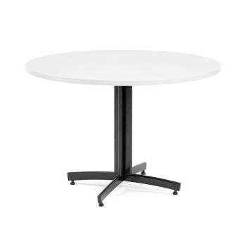 Okrúhly jedálenský stôl SANNA, Ø 1100 x V 720 mm, biela / čierna obrázok