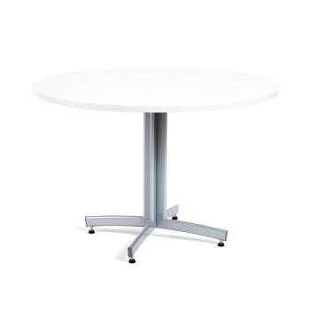 Okrúhly jedálenský stôl SANNA, Ø 1100 x V 720 mm, biela / sivá obrázok