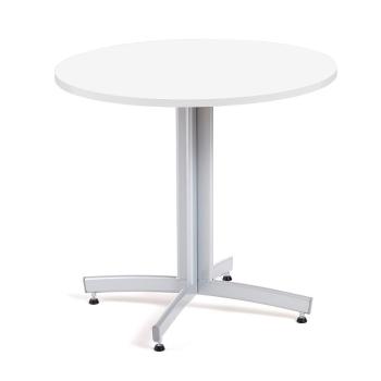 Okrúhly jedálenský stôl SANNA, Ø 900 x V 720 mm, biela / sivá obrázok