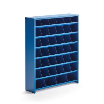 Organizér na skrutky, 40 priehradiek, 980x800x220 mm, modrý obrázok