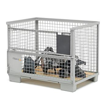 Paletový kontajner RANGE, nosnosť 6000 kg, 1240x835x970 mm obrázok