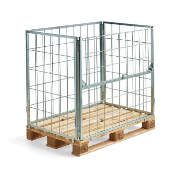 Paletový nadstavec VOLUME, 1200x800x1000 mm, sklápacia dlhá strana obrázok