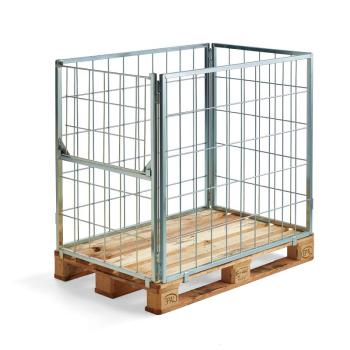 Paletový nadstavec VOLUME, 1200x800x1000 mm, sklápacia krátka strana obrázok