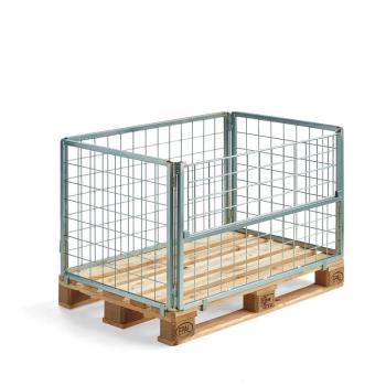 Paletový nadstavec VOLUME, 1200x800x660 mm, sklápacia dlhá strana obrázok