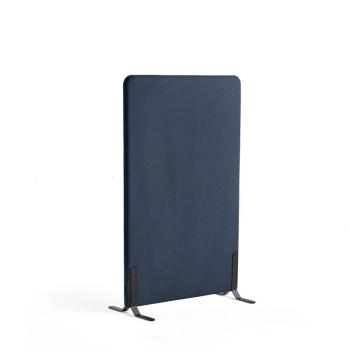 Paraván ZONE, 1360x800x46 mm, látka Hush, čierne nožičky, navy blue obrázok