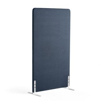 Paraván ZONE, 1700x1000x46 mm, látka Hush, biele nožičky, navy blue obrázok