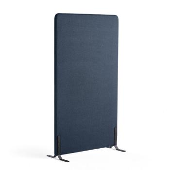 Paraván ZONE, 1700x1000x46 mm, látka Hush, čierne nožičky, navy blue obrázok