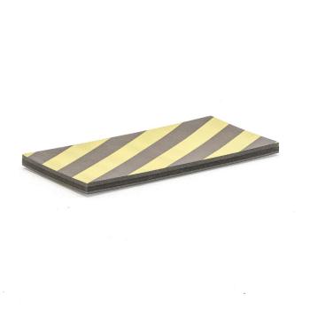 Penová ochrana, 500x250x25 mm, čierna/žltá obrázok