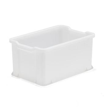 Plastová prepravka PRYCE, 600x400x330 mm, 54 L, biela obrázok