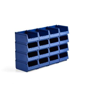 Plastové boxy AJ 9000, séria-67, 300x230x150 mm, 16 ks, modrá obrázok
