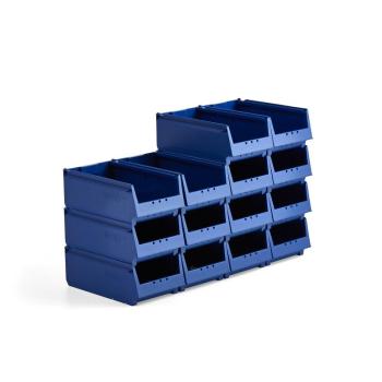 Plastové boxy AJ 9000, séria-68, 400x230x150 mm, 14 ks, modrá obrázok