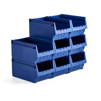 Plastové boxy AJ 9000, séria-72, 500x310x250 mm, 8 ks, modrá obrázok