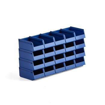 Plastové boxy AJ 9000, séria-75, 170x105x75 mm, 20 ks, modrá obrázok