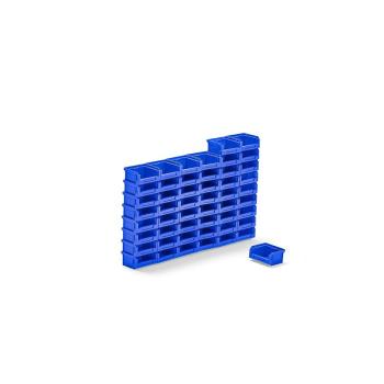 Plastové boxy APART, Š 105 x H 90 x V 55 mm, 50 ks, modré obrázok