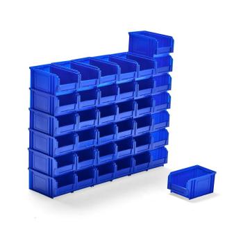 Plastové boxy APART, Š 145 x H 235 x V 125 mm, 38 ks, modré obrázok