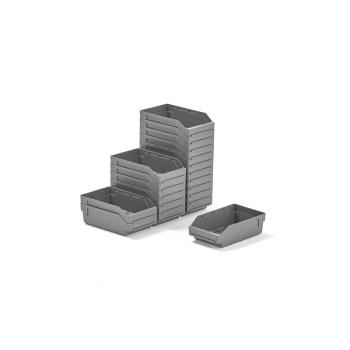 Plastové boxy na súčiastky REACH, 300x180x95 mm, 20 ks, šedé obrázok
