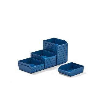 Plastové boxy na súčiastky REACH, 300x240x95 mm, 15 ks, modré obrázok