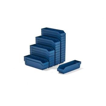 Plastové boxy na súčiastky REACH, 400x120x95 mm, 30 ks, modré obrázok