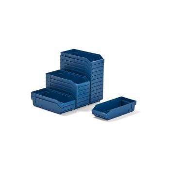 Plastové boxy na súčiastky REACH, 400x180x95 mm, 20 ks, modré obrázok