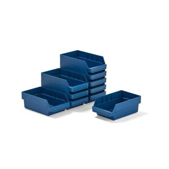 Plastové boxy na súčiastky REACH, 400x240x150 mm, 10 ks, modré obrázok