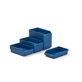 Plastové boxy na súčiastky REACH, 400x240x95 mm, 15 ks, modré obrázok
