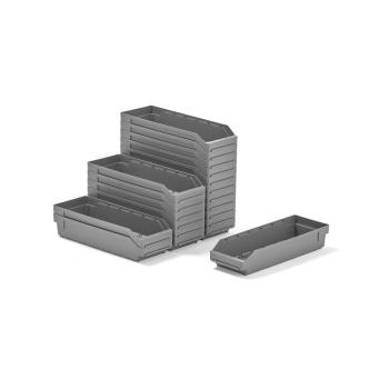 Plastové boxy na súčiastky REACH, 500x180x95 mm, 20 ks, šedé obrázok