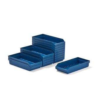 Plastové boxy na súčiastky REACH, 500x240x95 mm, 15 ks, modré obrázok