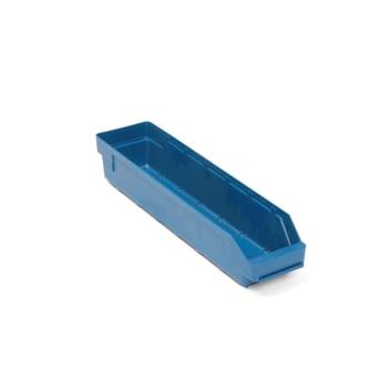 Plastový box na súčiastky REACH, Š 120 x H 500 x V 95 mm, modrý obrázok