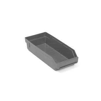 Plastový box na súčiastky REACH, Š 180 x H 400 x V 95 mm, šedý obrázok