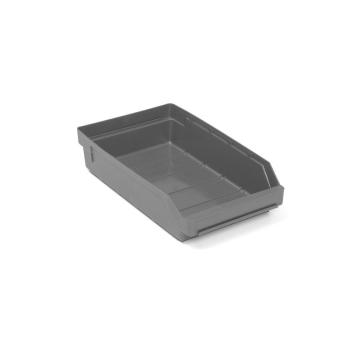 Plastový box na súčiastky REACH, Š 240 x H 400 x V 95 mm, šedý obrázok