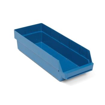 Plastový box na súčiastky REACH, Š 240 x H 600 x V 150 mm, modrý obrázok