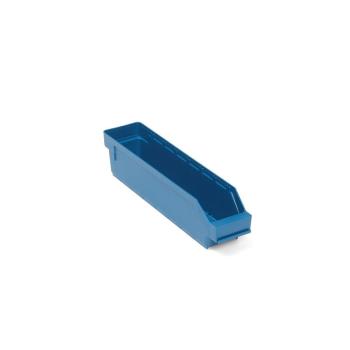 Plastový box na súčiastky REACH, Š 90 x H 400 x V 95 mm, modrý obrázok