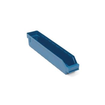 Plastový box na súčiastky REACH, Š 90 x H 500 x V 95 mm, modrý obrázok