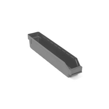 Plastový box na súčiastky REACH, Š 90 x H 500 x V 95 mm, šedý obrázok