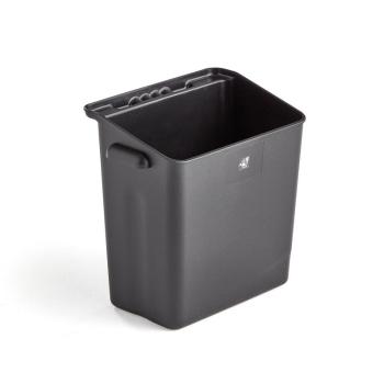 Plastový kôš na vozíky, 25 L, 350x240x470 mm, čierny obrázok