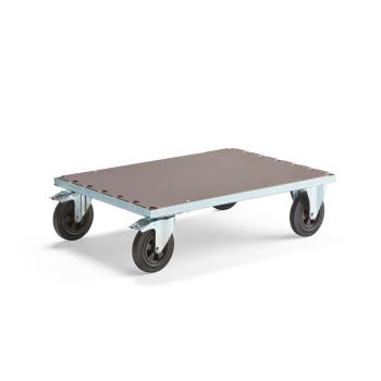 Plošinový vozík na doskový materiál, s brzdami, 700x1000 mm obrázok