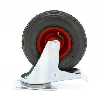 Pneumatické kolieska plnené vzduchom, otočné s brzdou, 75 kg, 200x50 mm obrázok