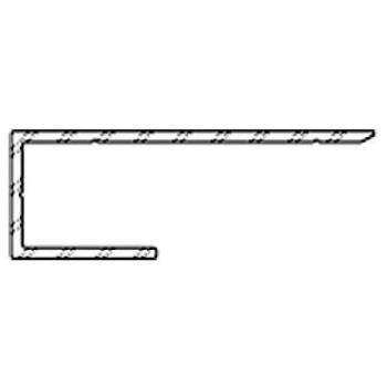 Počiatočný a koncový hliníkový profil 9572, 17x50x3000 mm, TWINSON O-WALL hnedý profil obrázok