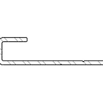 Počiatočný a koncový profil 2761, 8x30x3000 mm, TWINSON O-WALL obrázok